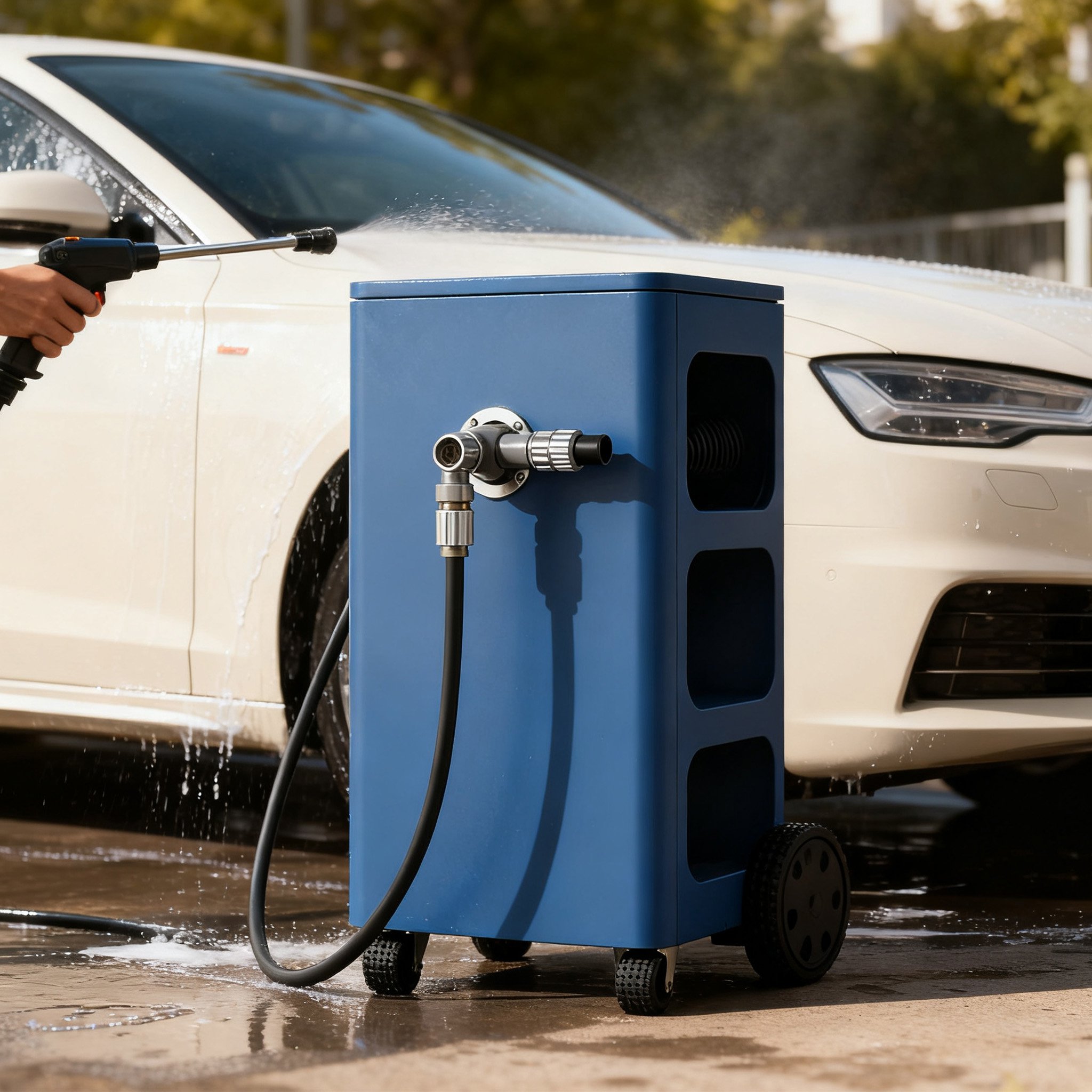 เครื่องฉีดน้ำแรงดันสูงสำหรับทำความสะอาดรถยนต์