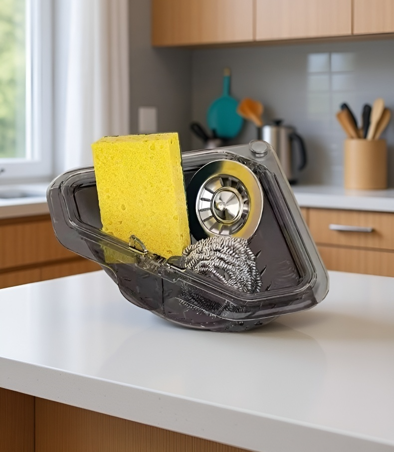 Magnetic drain basket with efficient water drainage