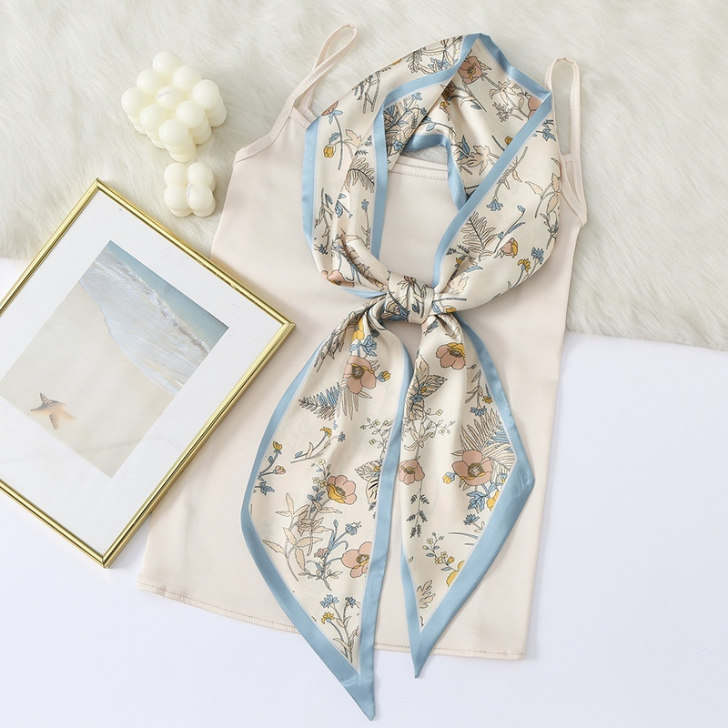 シルクスカーフとヘッドバンド