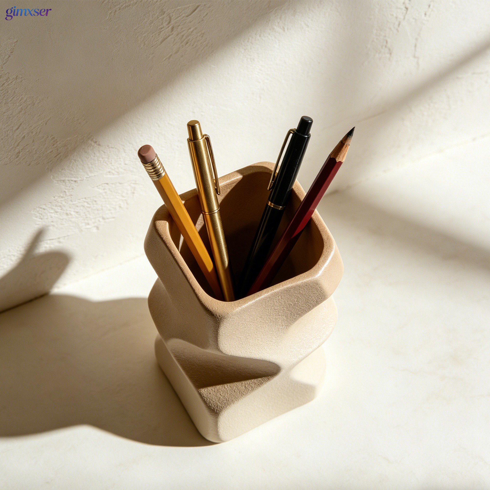Multifunctional office pen holder