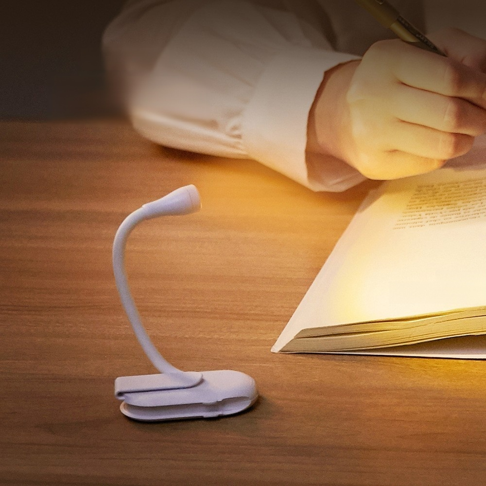 Portable clip-on reading light