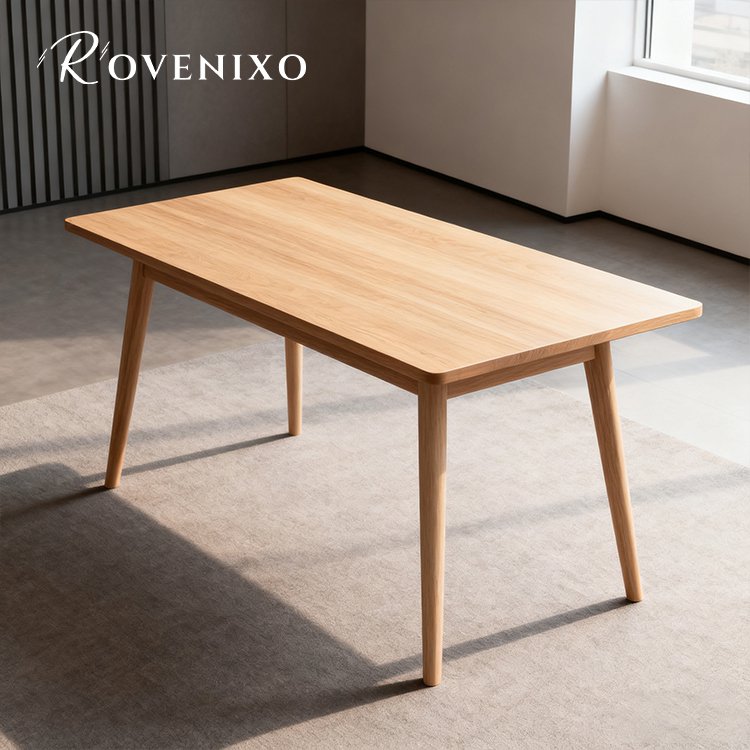 โต๊ะทำงานไม้เนื้อแข็งสไตล์มินิมอล