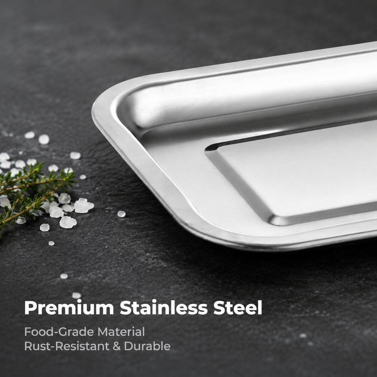 Stainless Steel Rectangular Tray