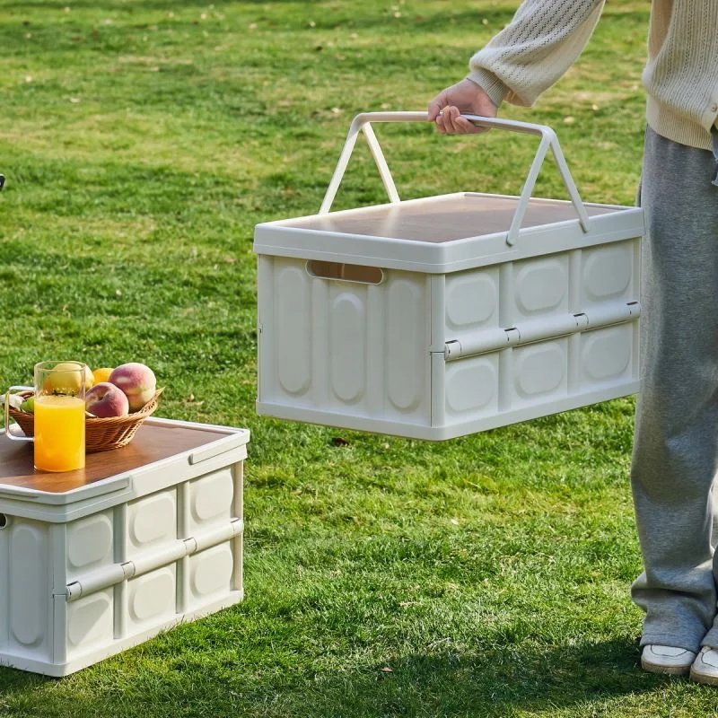 Multi functional car foldable storage box