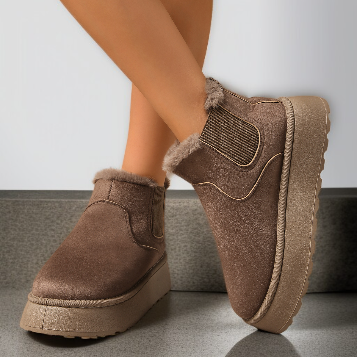 미끄럼 방지 밑창 여성 스노우부츠