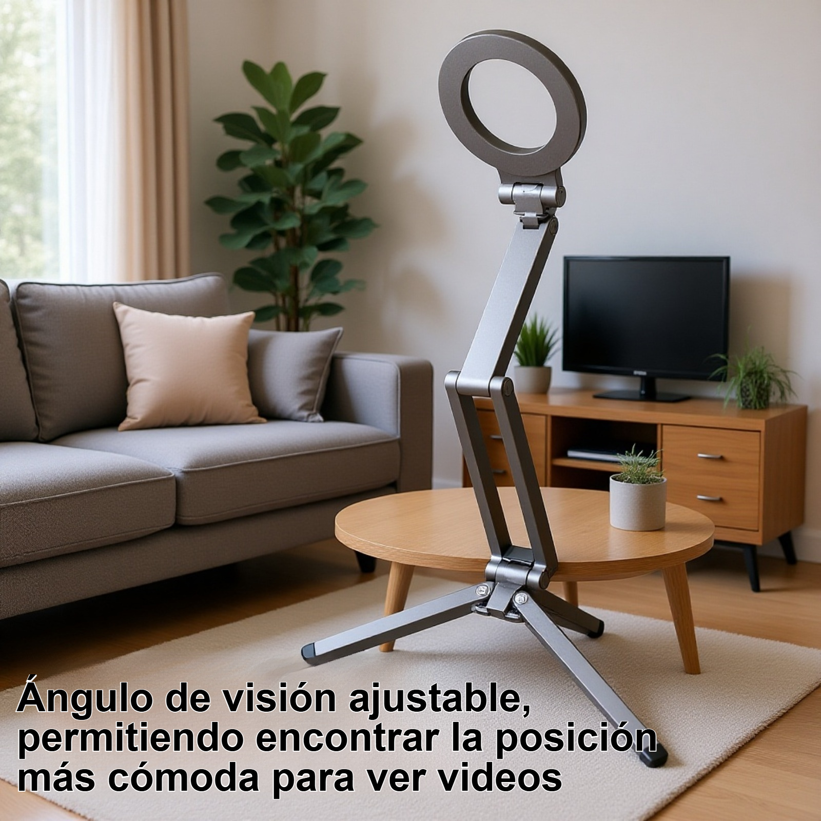 Soporte Ajustable en Forma de Triángulo para Teléfono y Tableta