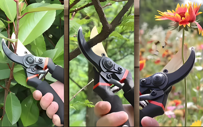 Ergonomische Griffe der Gartenschere aus Stahl