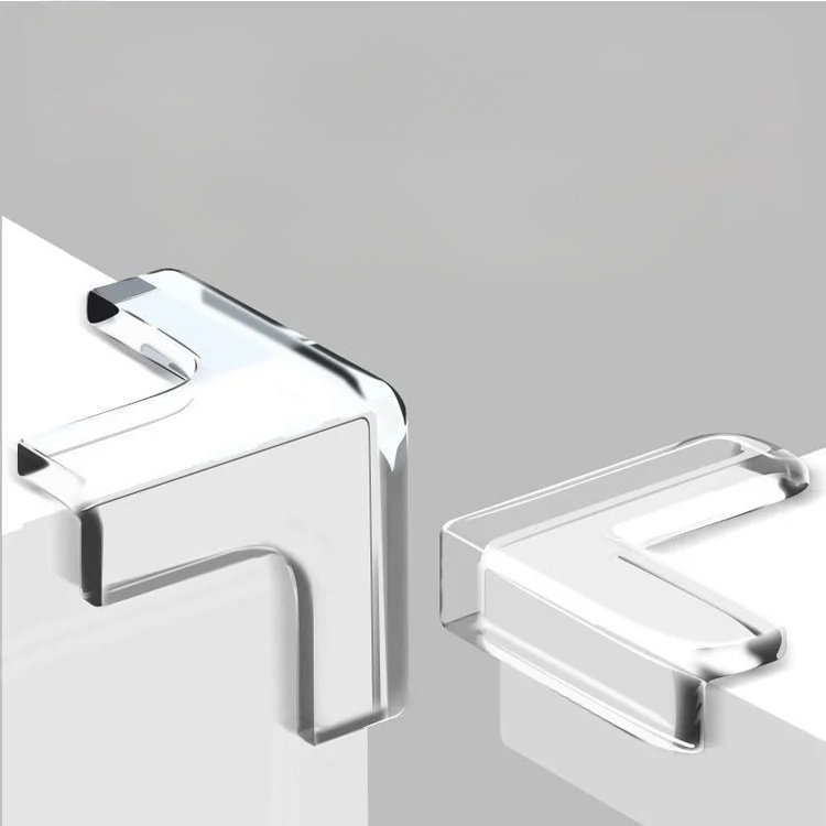 Miếng bảo vệ góc bàn bằng silicon/cạnh bàn/chống sốc/màu trong suốt có keo dán/chống thấm nước và dễ