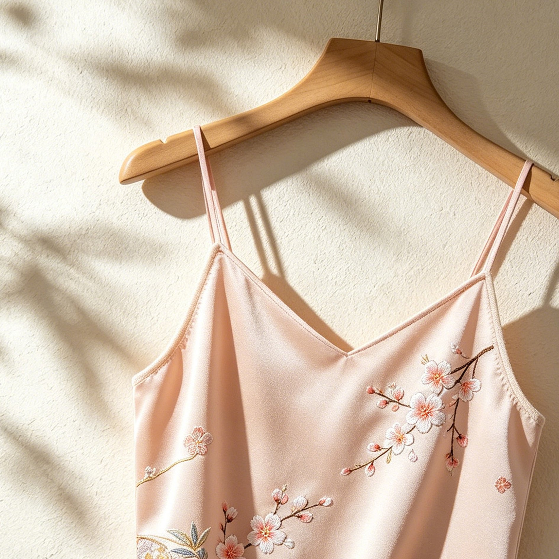 中国風刺繍入りバックレストップス