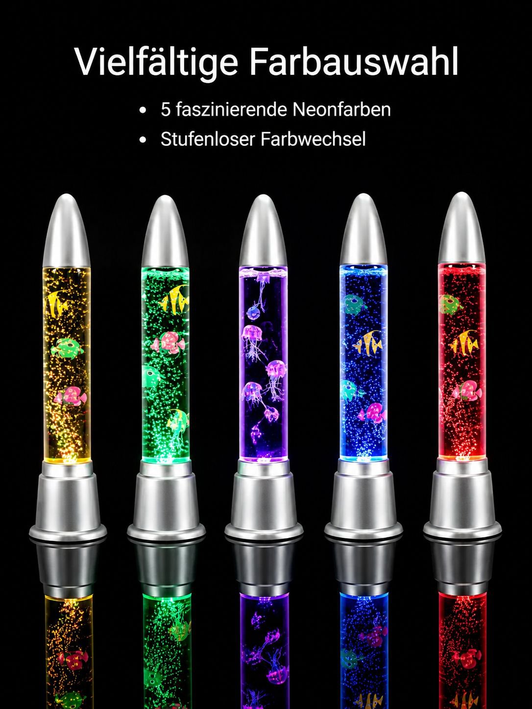Aquarium-Effekt Lampe mit buntem Farbwechsel