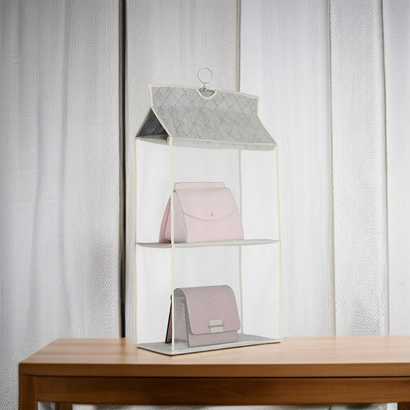 多層バッグ収納ハンギングバッグ