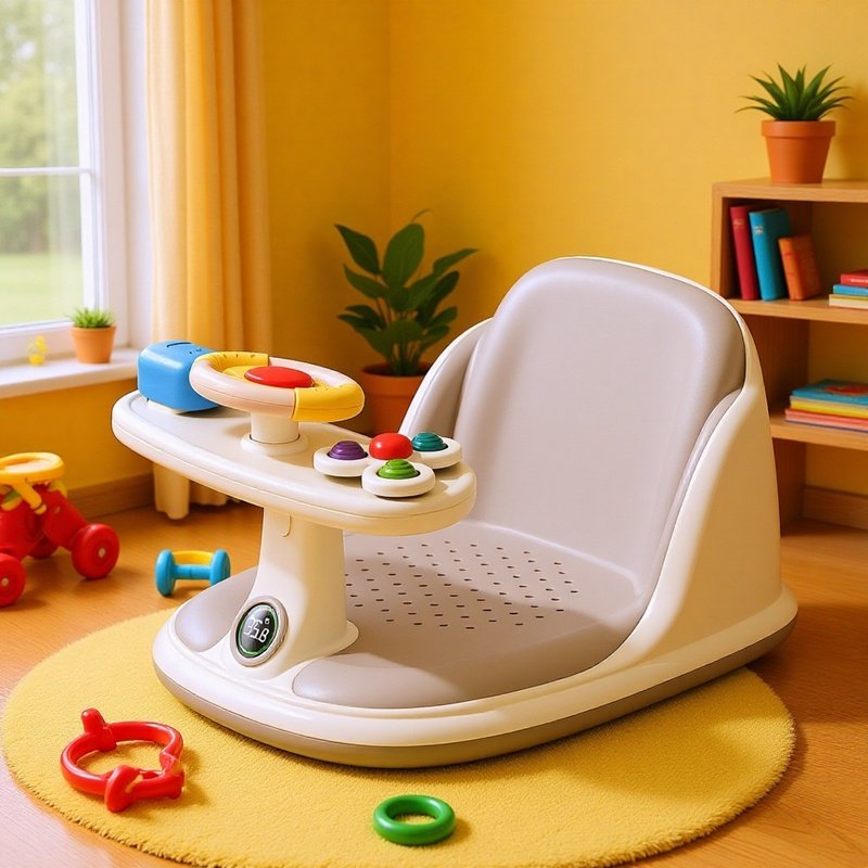 Babybadewanne Badehocker Kinderbadesitz Rutschfester Sitzstuhl Spaßspiel Babybadewanne Universalbade