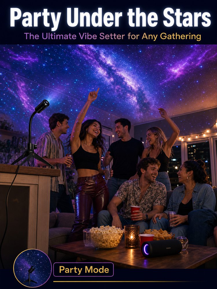 【Strolling through the Starry Sea】Universe Starry Sky Ocean Projection Lamp