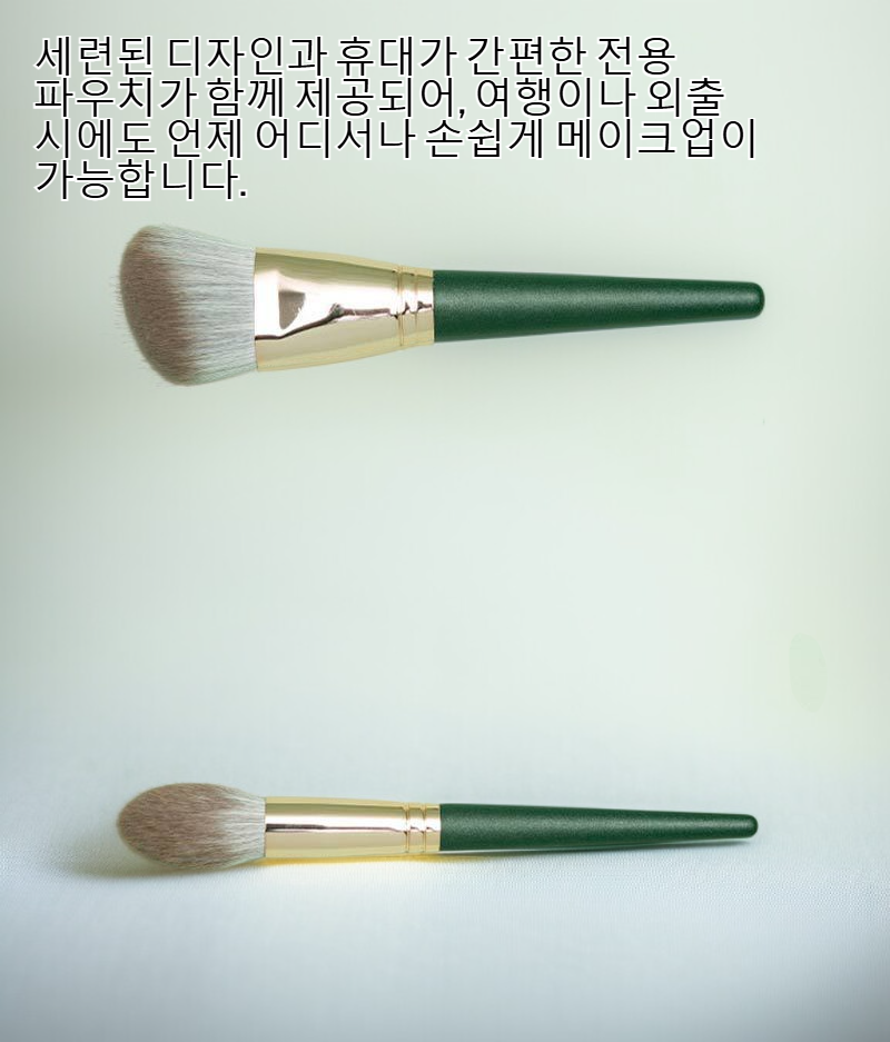 전문가용 메이크업 브러시 다양한 종류