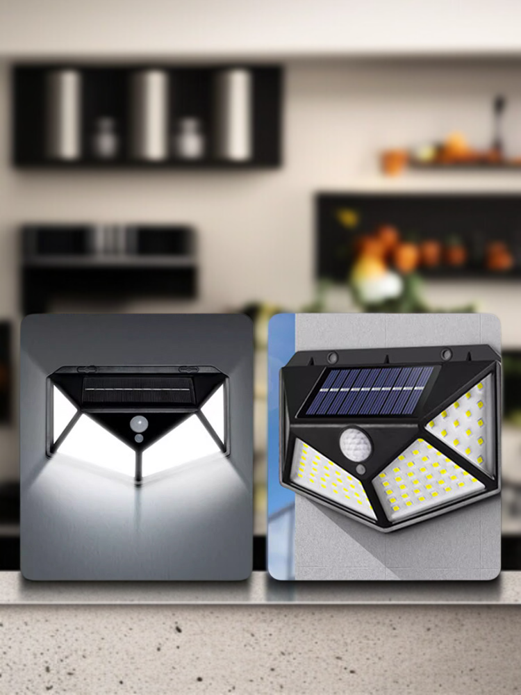 태양열 인체 감응등 야외 정원 조명 가정용 다방향 태양광 벽등