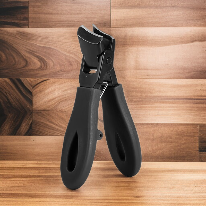 مجموعة مقصات أظافر مكونة من 5 قطع مع فتحة كبيرة وحواف مسطحة ومائلة