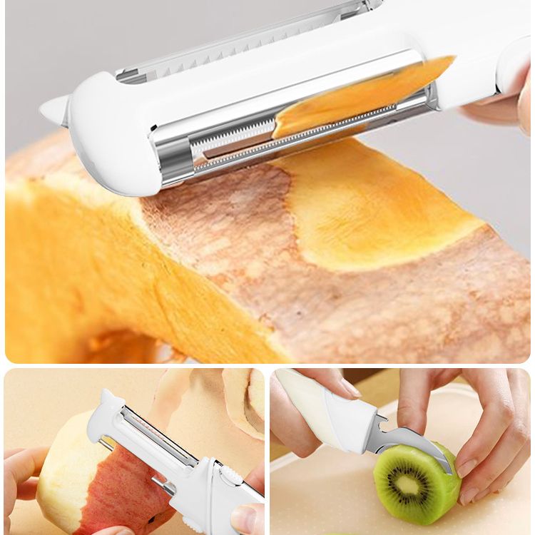 Faltbares 5-in-1 Multifunktions-Frucht- und Gemüseschäler