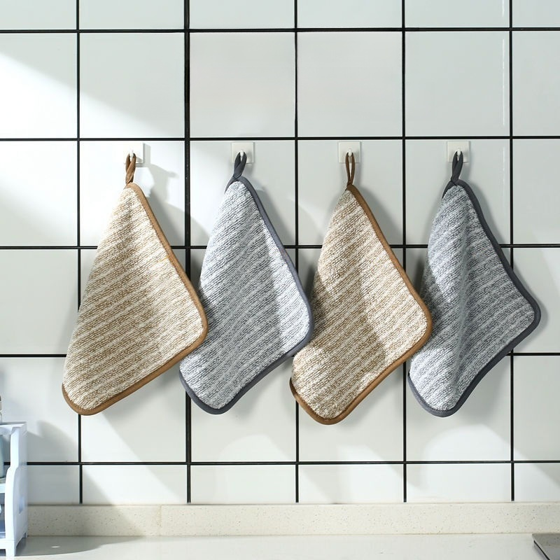Thickened bamboo charcoal dishcloth