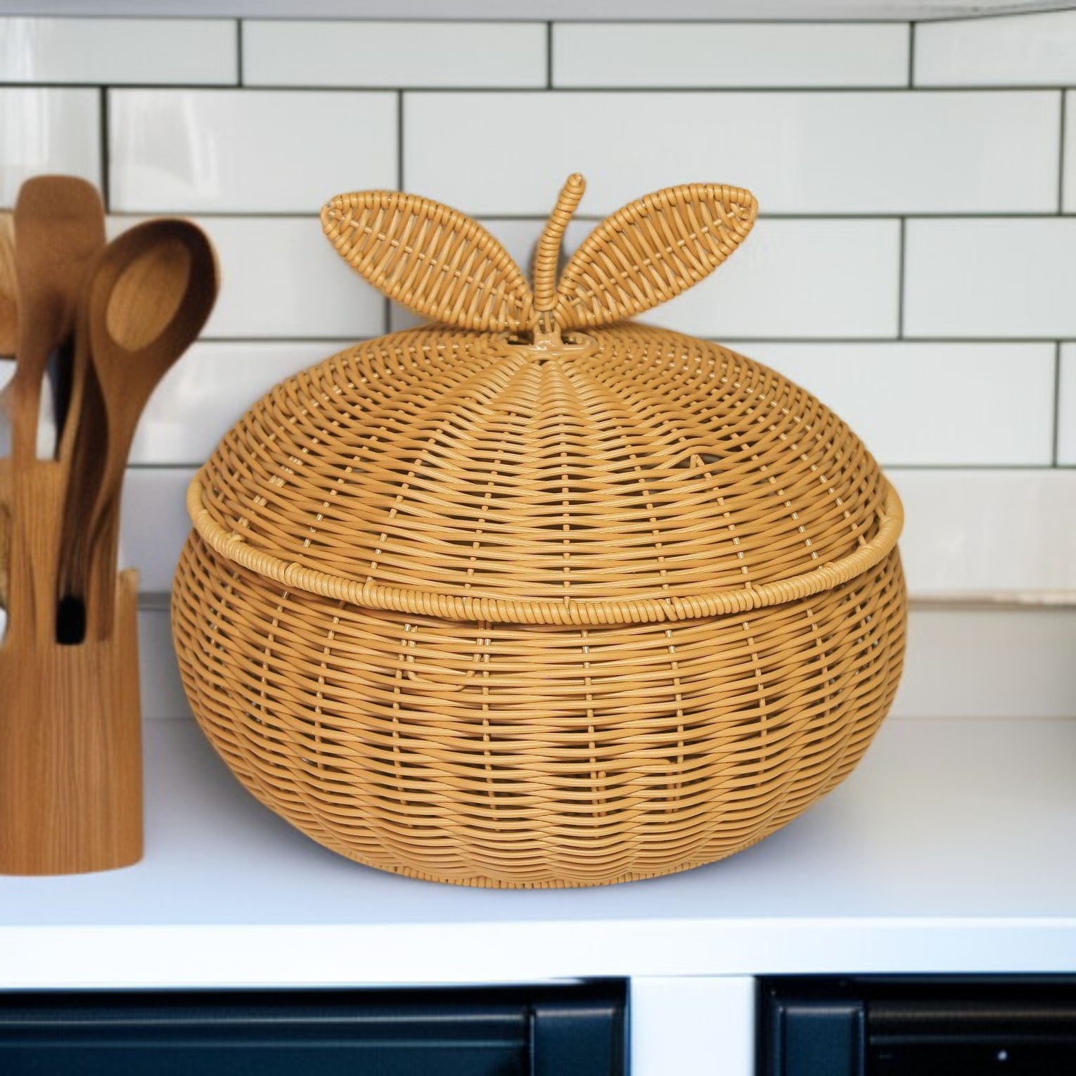 다용도 오렌지 보관 용기(뚜껑 포함)