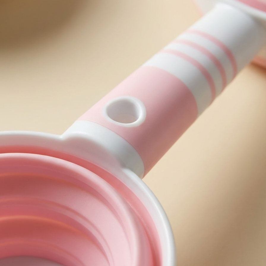 Faltbare, multifunktionale, aufhängbare Silikon-Wasserschöpfkelle