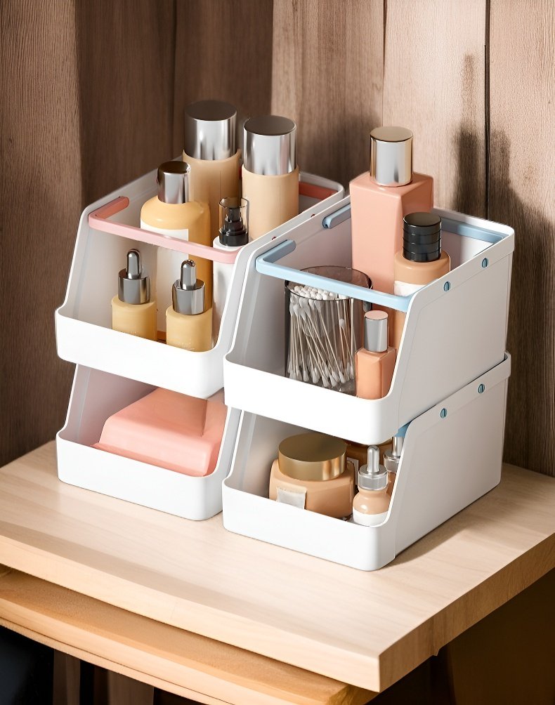 صندوق منظم لمستحضرات التجميل والأدوات الشخصية