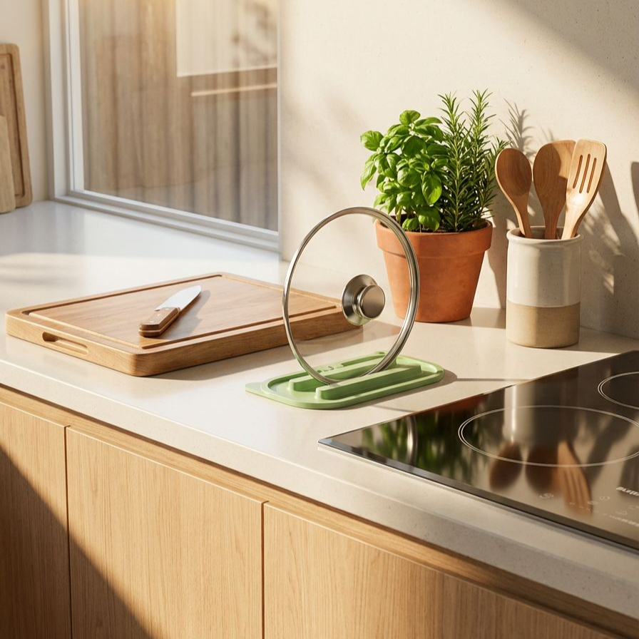 水切りマットにヘラを置いた便利な使い方