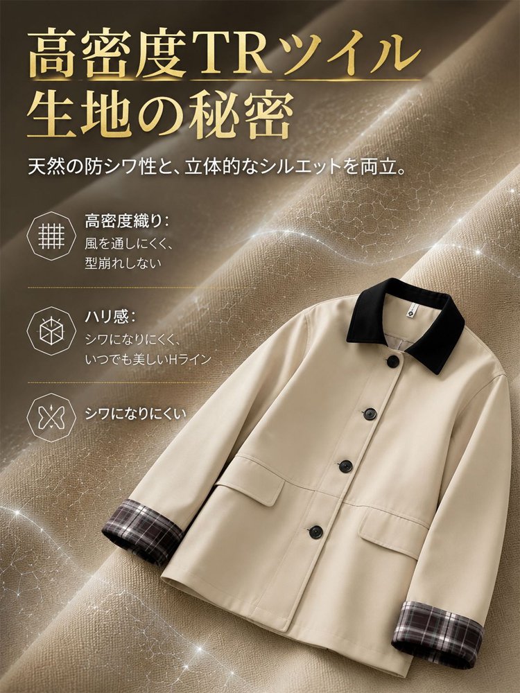 Monolly 大人の品格を纏うトレンチ | 妥協なき上質仕立て