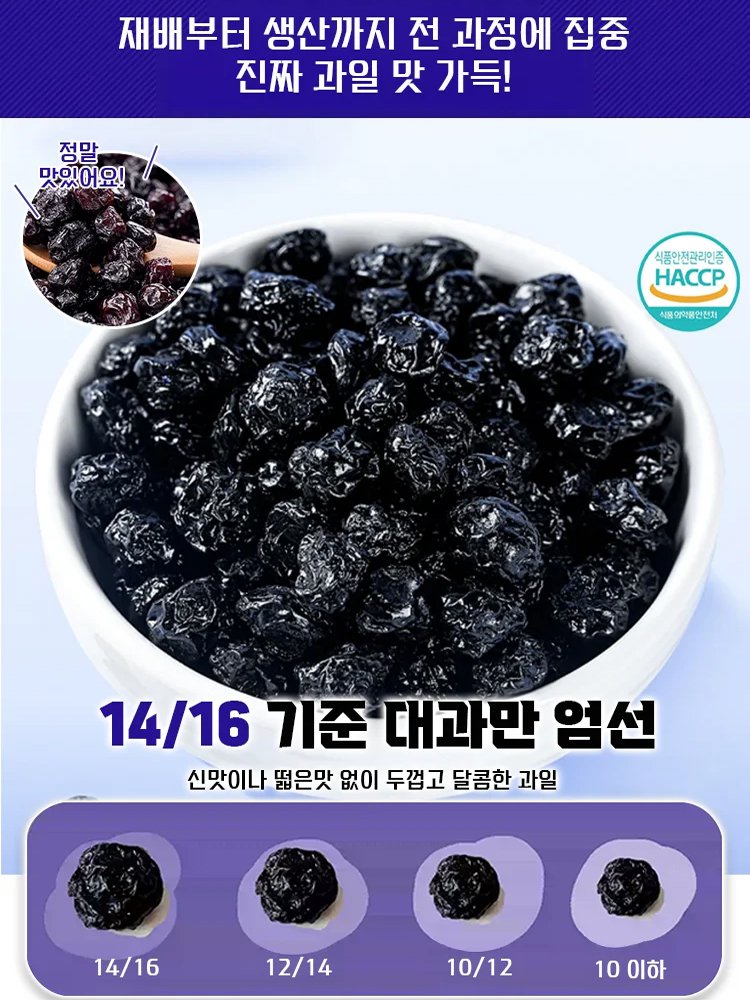 【항암·심장 건강 보호】블루베리 건조