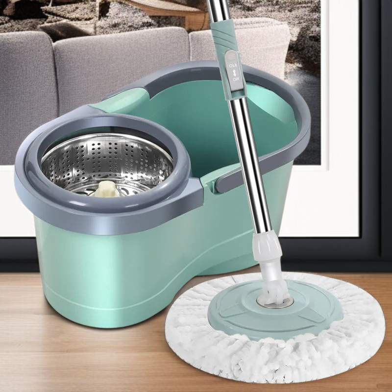 가정용 원터치 전자동 회전 밀대 손세탁 밀대통 게으름뱅이 밀대통 탈수 세트