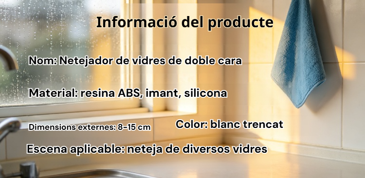 Accessoris del JN-limpiacristales magnético ajustable per a una neteja eficaç