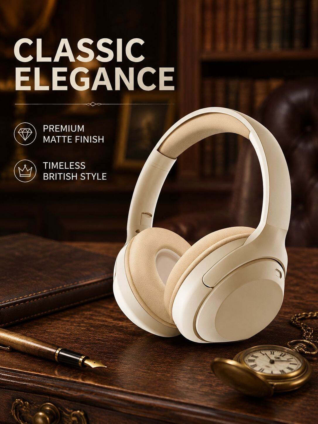 High-Quality Over-Ear Bluetooth Headphones