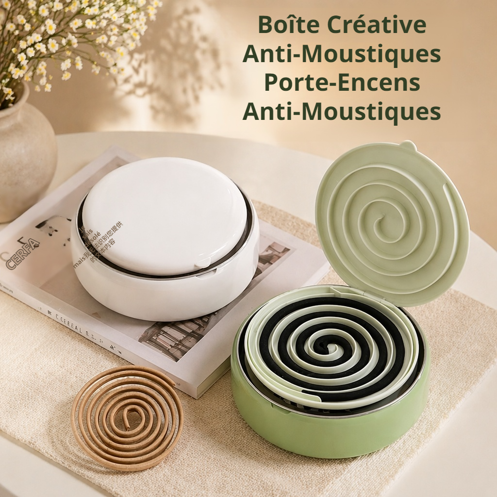 Boîte à spirale anti-moustique multifonctionnelle