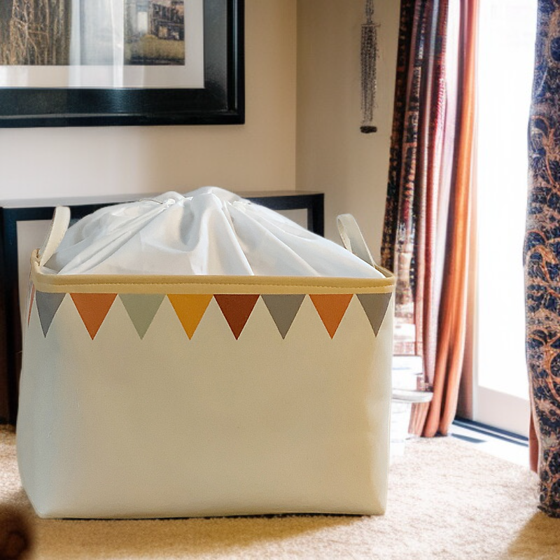 Panier de rangement en toile robuste avec ceinture