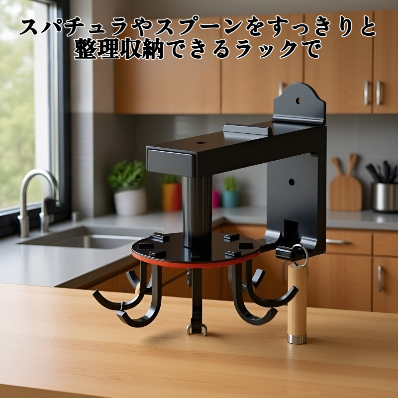 スパチュラとスプーン収納ラック