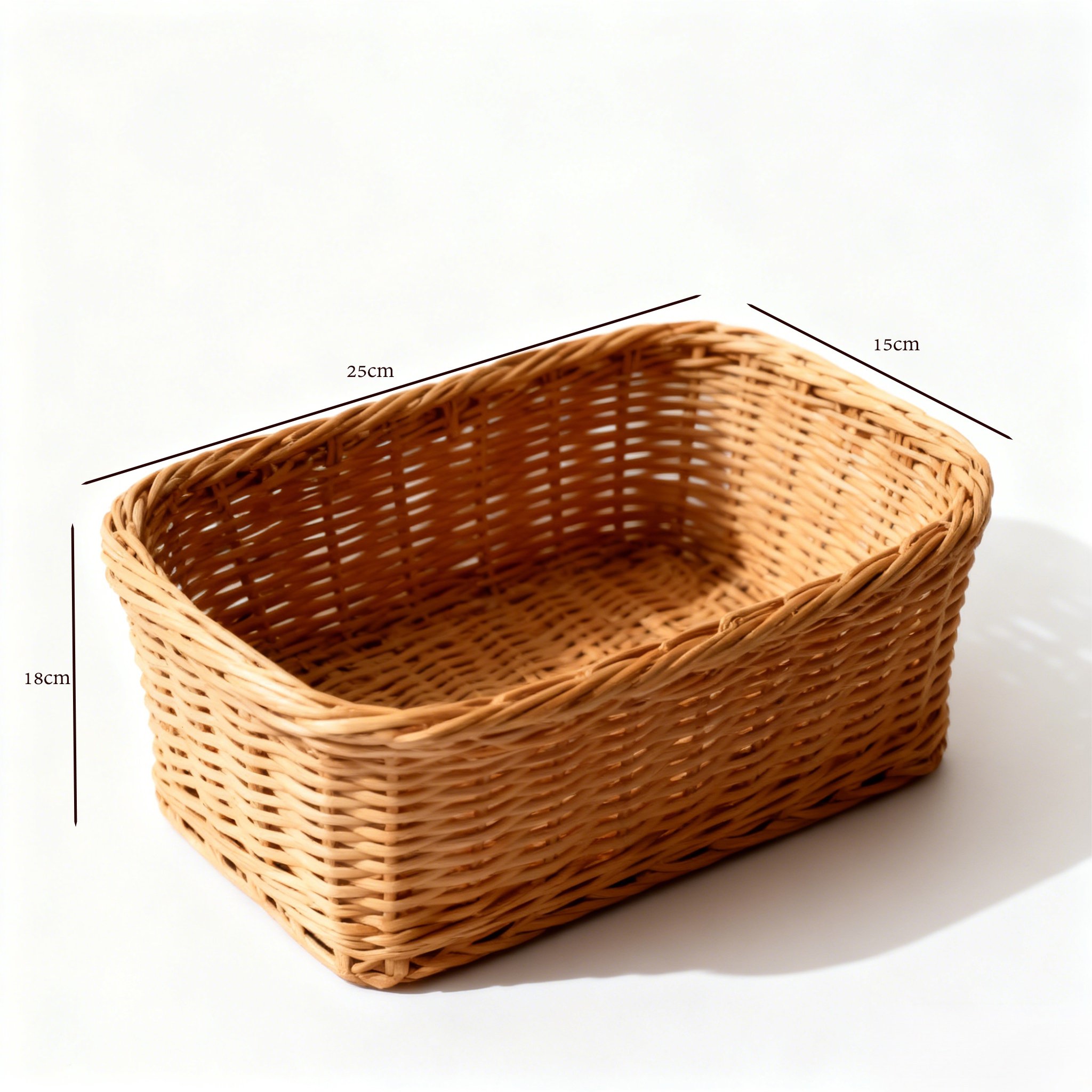 ตะกร้าไม้ไผ่สำหรับจัดเก็บสิ่งของในบ้าน