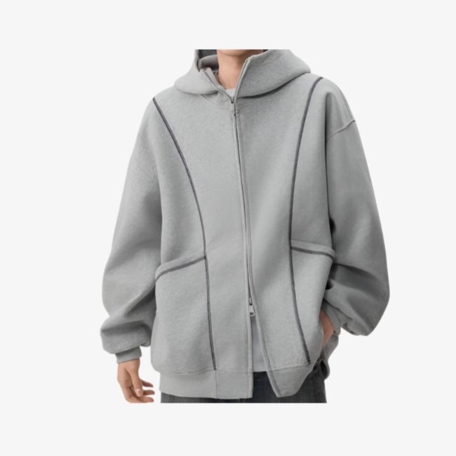 アメリカのヘビーウェイトストリートカーディガンセータージャケット春と秋ルーズカップルジッパートップカジュアルジャケットトレンド