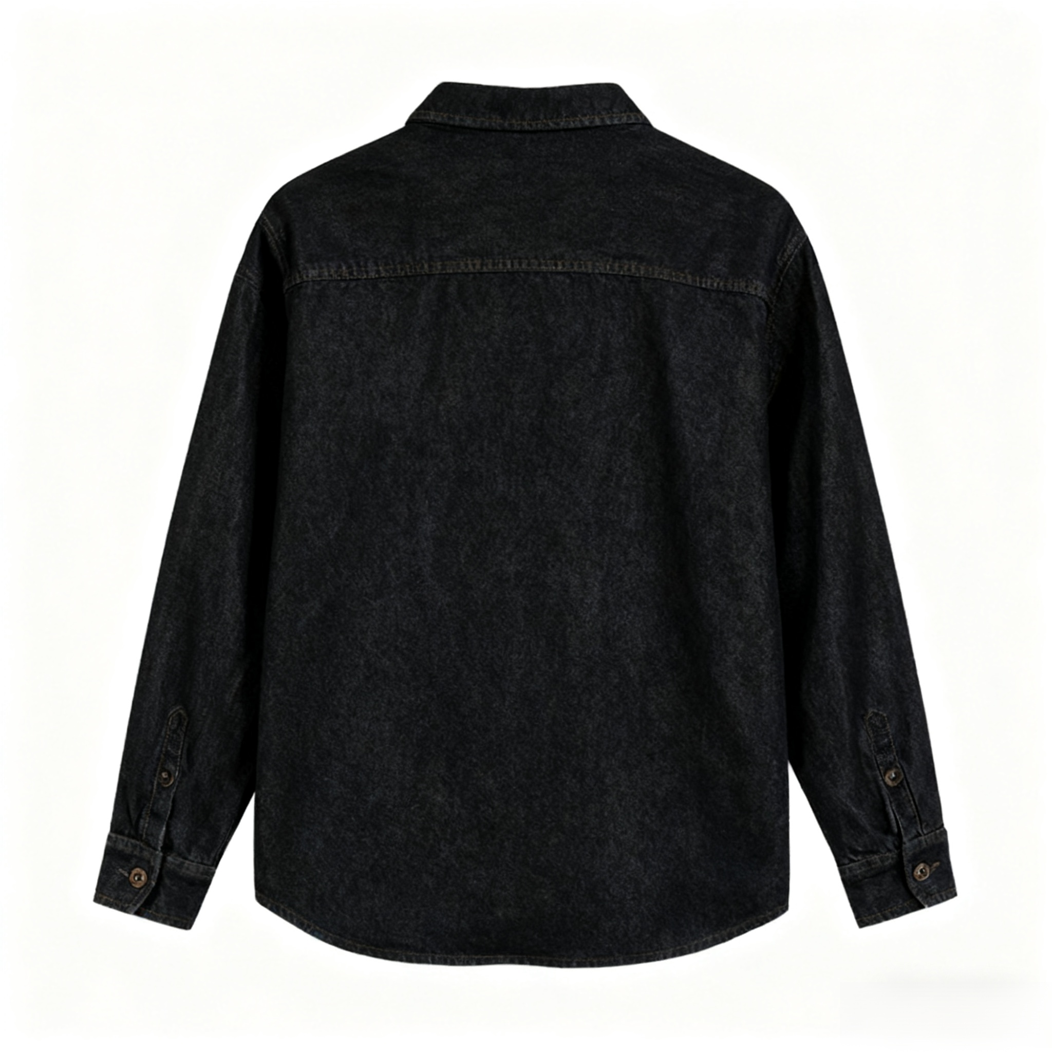 데님 셔츠, 심플한 솔리드 컬러 재킷