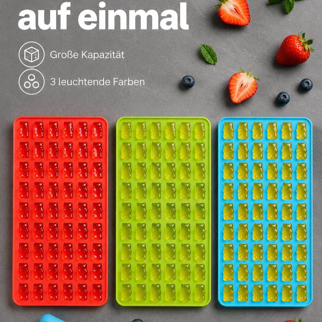Bärenförmige Silikonbackform, ideal für Geburtstagskuchen