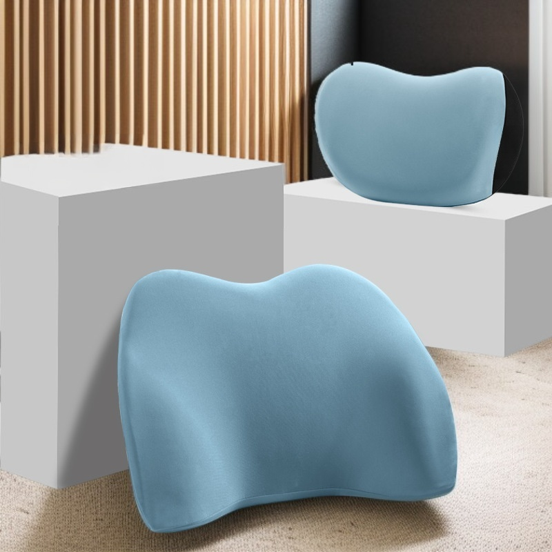 차량용 메모리 코튼 목베개 허리쿠션 세트 사계절 공용