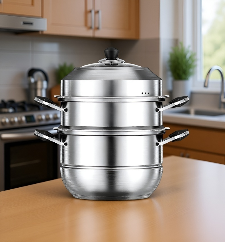 316 스테인리스 찜기의 용량과 사이즈 비교