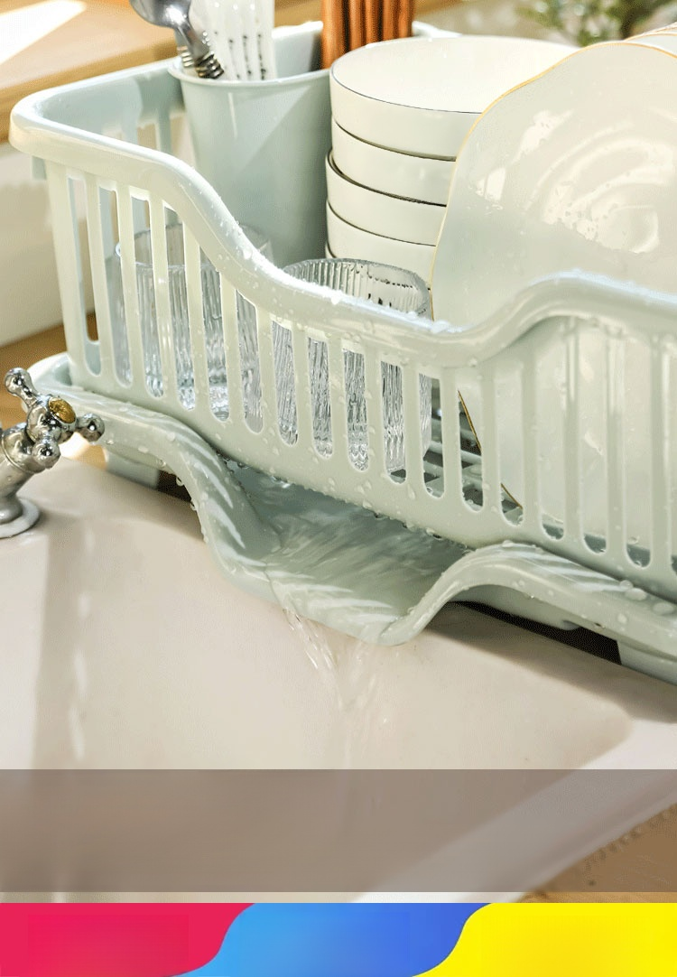 ตะกร้าหนาเก็บจานระบายน้ำ