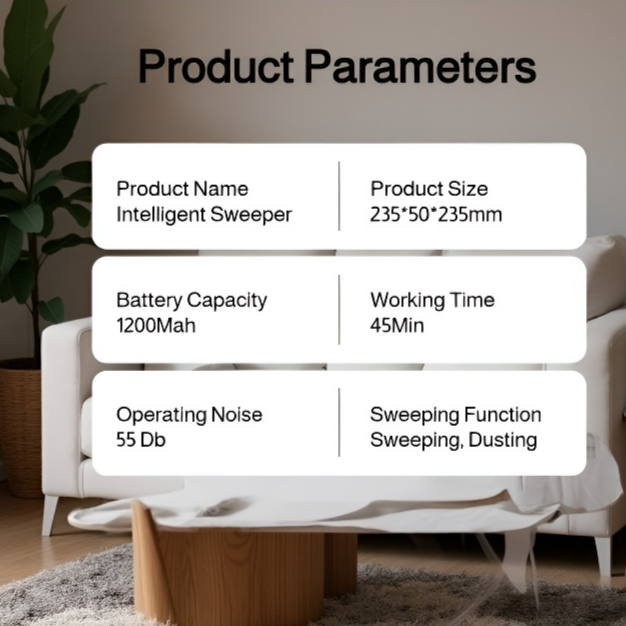Three-in-One Fully Automatic Smart Sweeping Robot