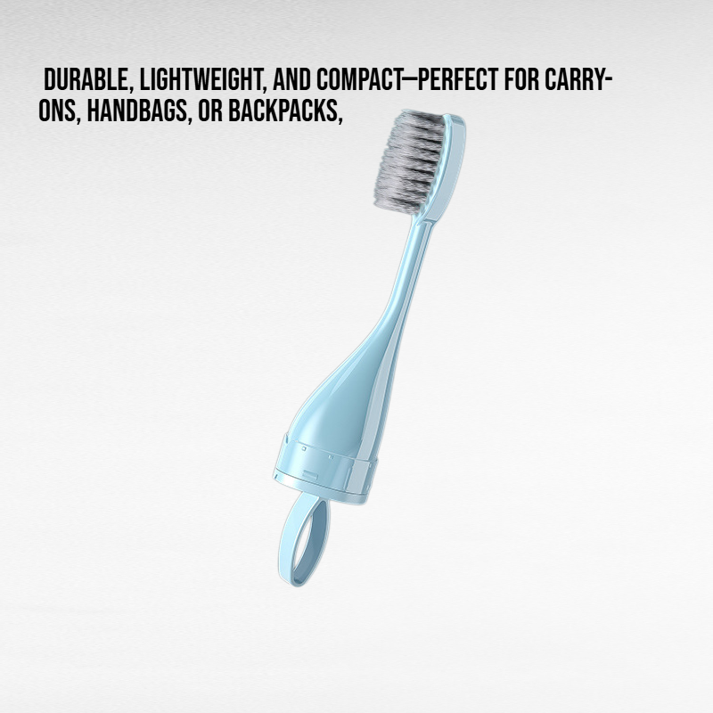 Compact All-in-One Travel Toothbrush Kit
