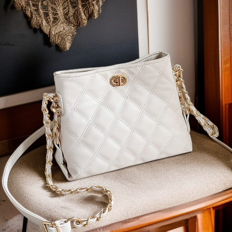  حقيبة كتف نسائية عصرية بسعة كبيرة، حقيبة سلسلة للنساء