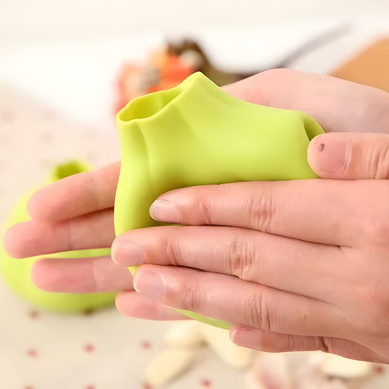 Practical silicone garlic peeling tool