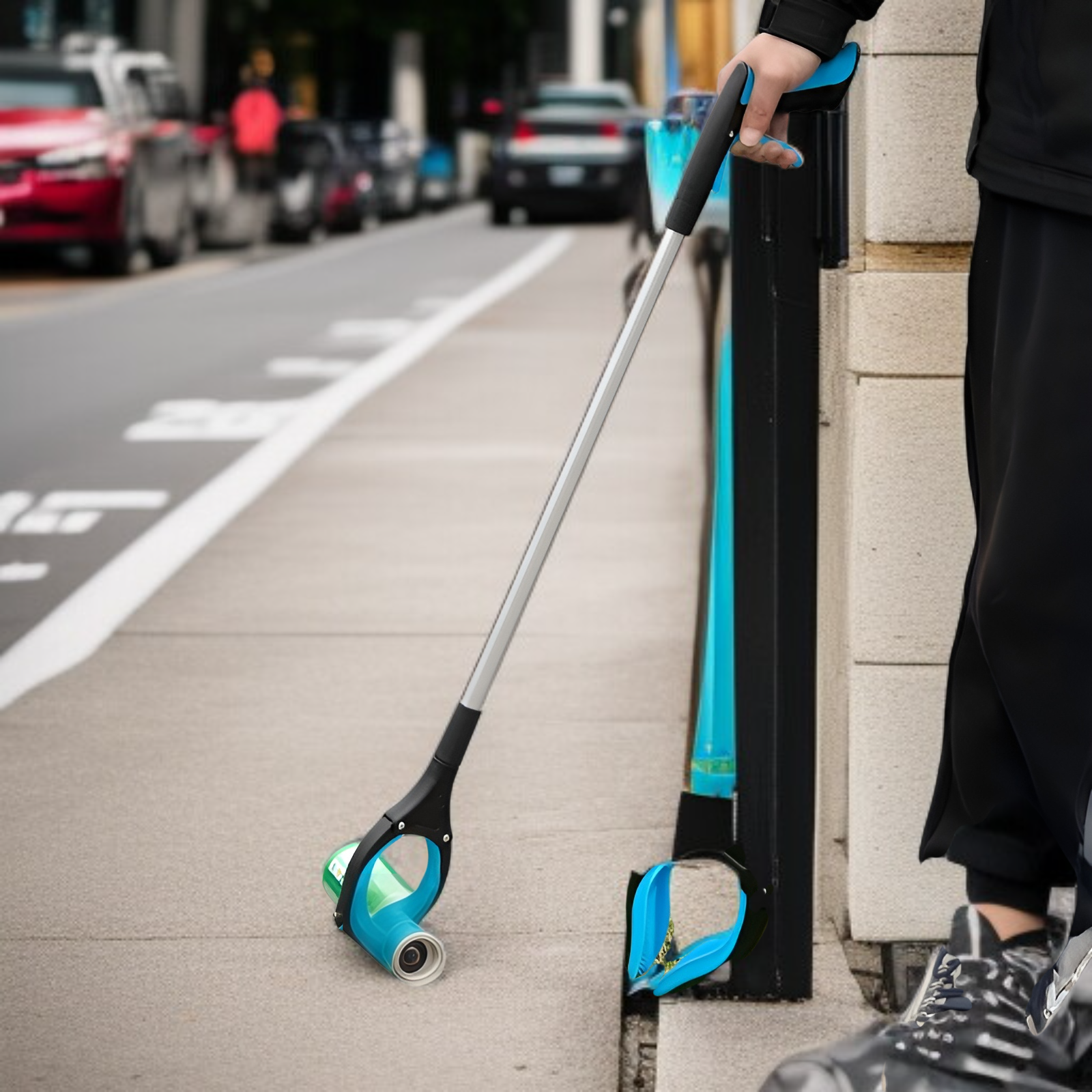 Multifunktionale faltbare Müllzange aus Aluminium – Greifwerkzeug für die Straßenreinigung