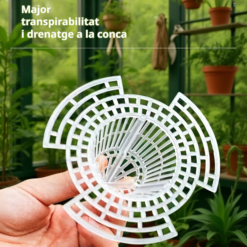 Coixinet cònic transpirable per a tests, evita la podridura de les arrels