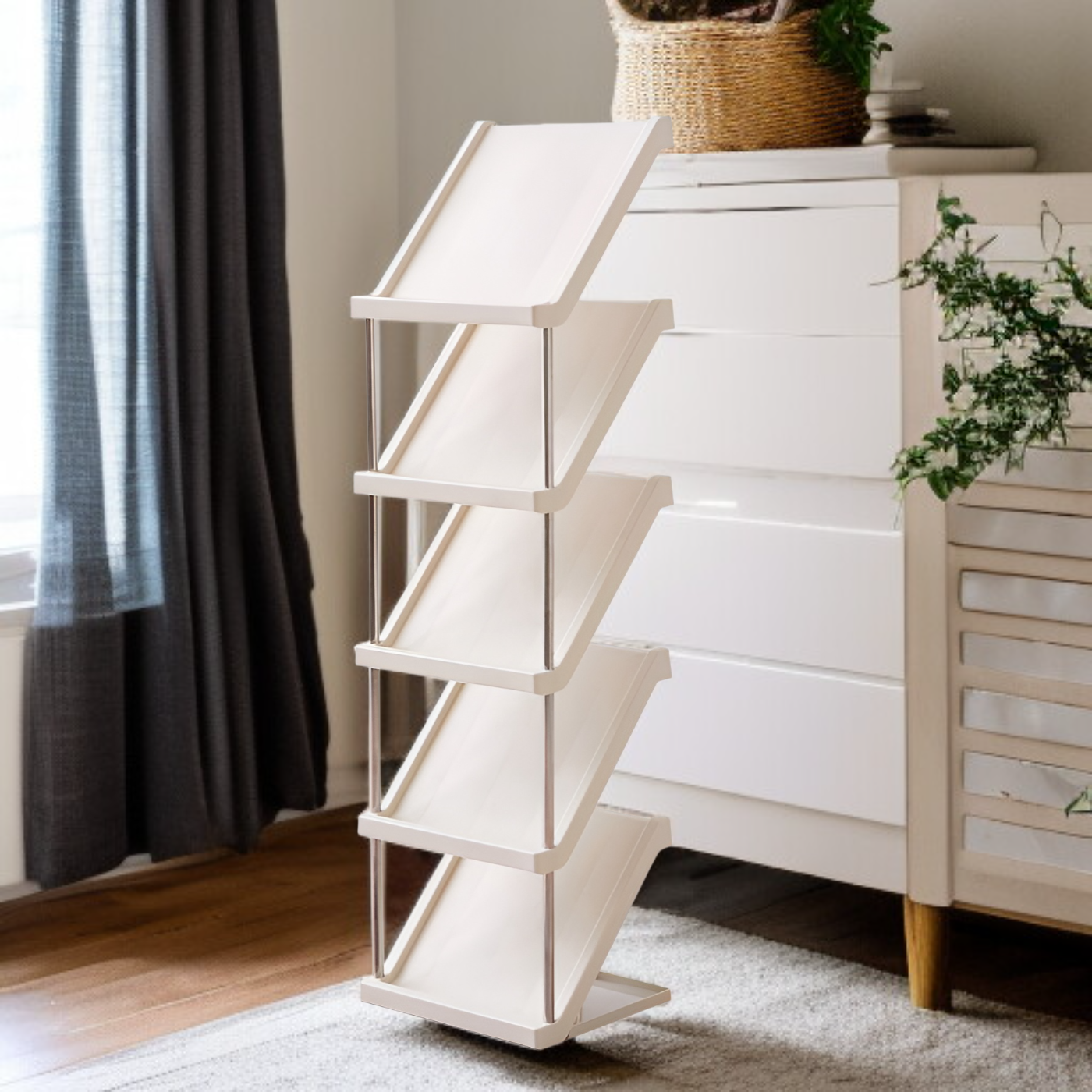 多機能シューズキャビネット、省スペース、バルコニー・玄関に最適