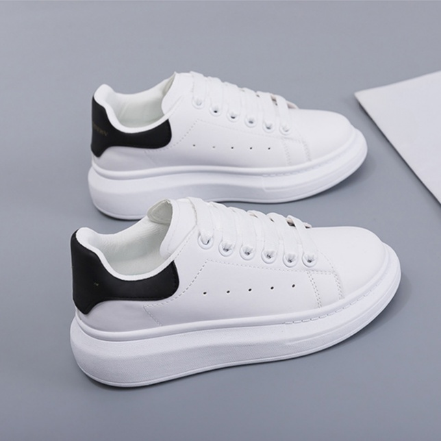 厚底板鞋小白鞋 女士運動休閒鞋