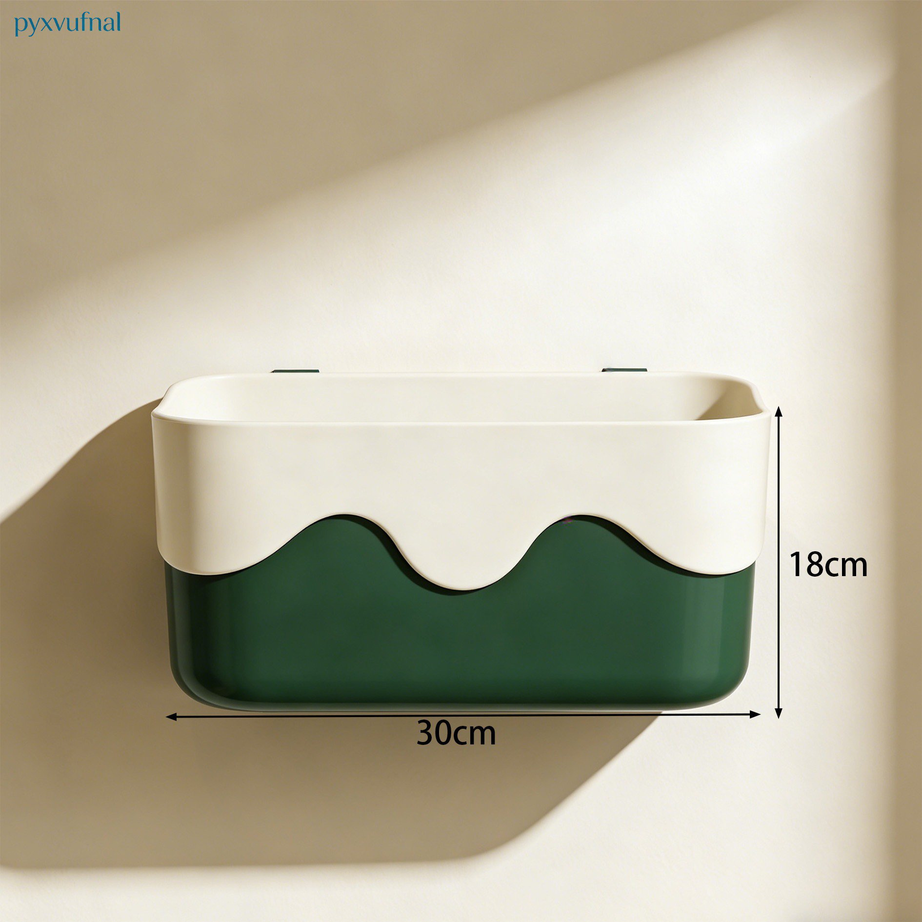 Aufbewahrungskörbe für Bücher und Handy am Bett